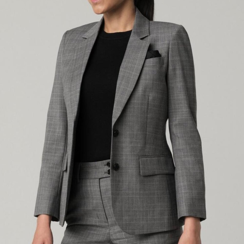 VINTAGE PIERRE CARDIN PARIS TAILORED FITTED BLAZER JACKET HANDSTITCHED sz 36